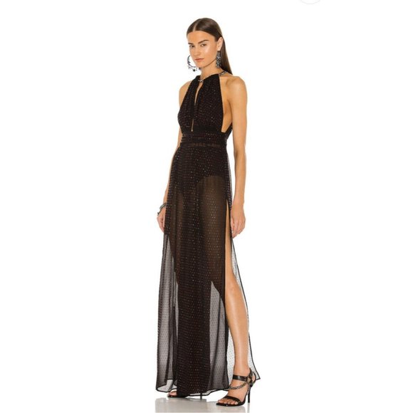 DUNDAS x REVOLVE Gem Jumpsuit Black Ruby - Picture 2 of 8